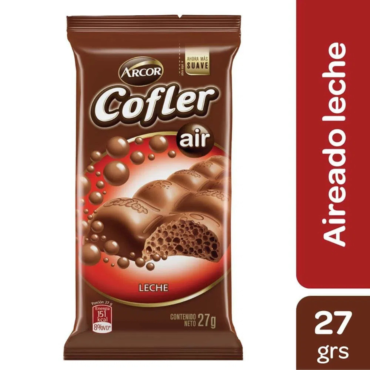 CHOC.COFLER AIREADO LECHE X 27GR