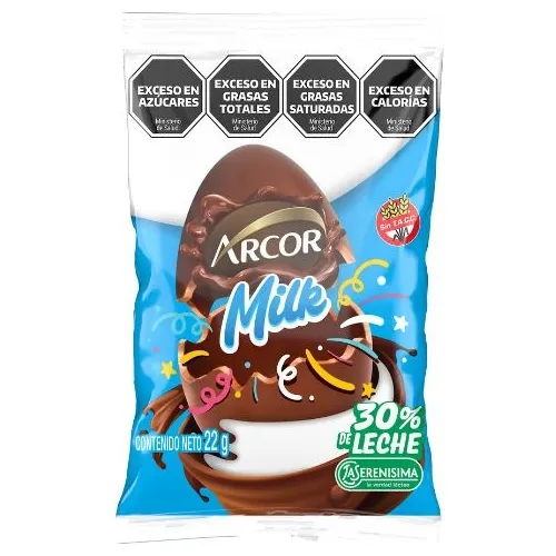 CHOC.HUEVO ARCOR MILK X 12U