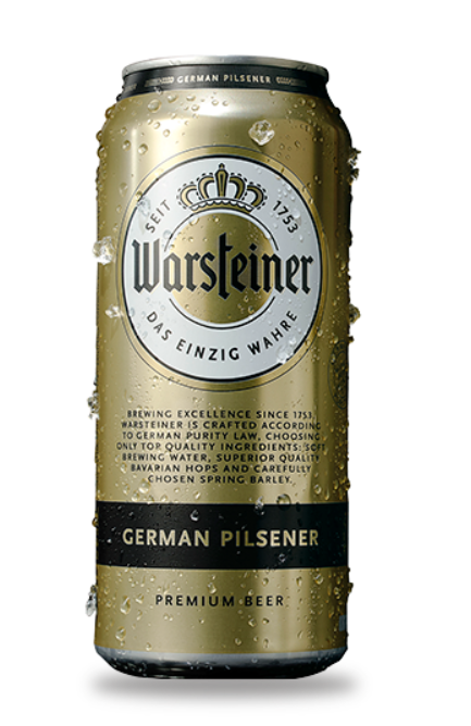 6 unid. x WARSTEINER LATA 473ML CERVEZA