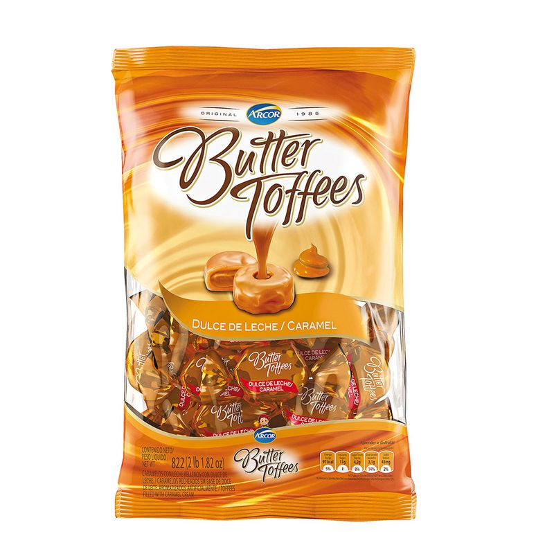 CAR.BUTTER TOFFEES DDL/CARAMEL X 822 GRS