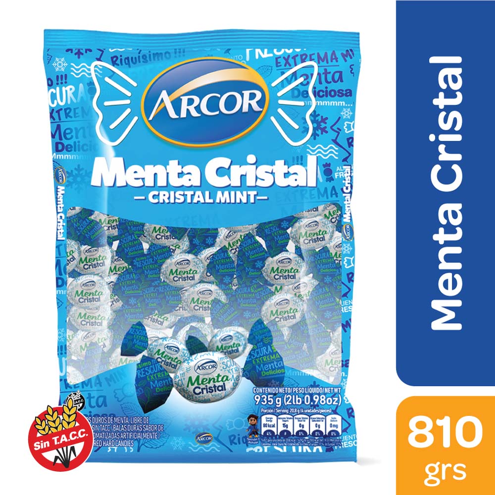 CAR.MENTA CRISTAL ARCOR X 810GR