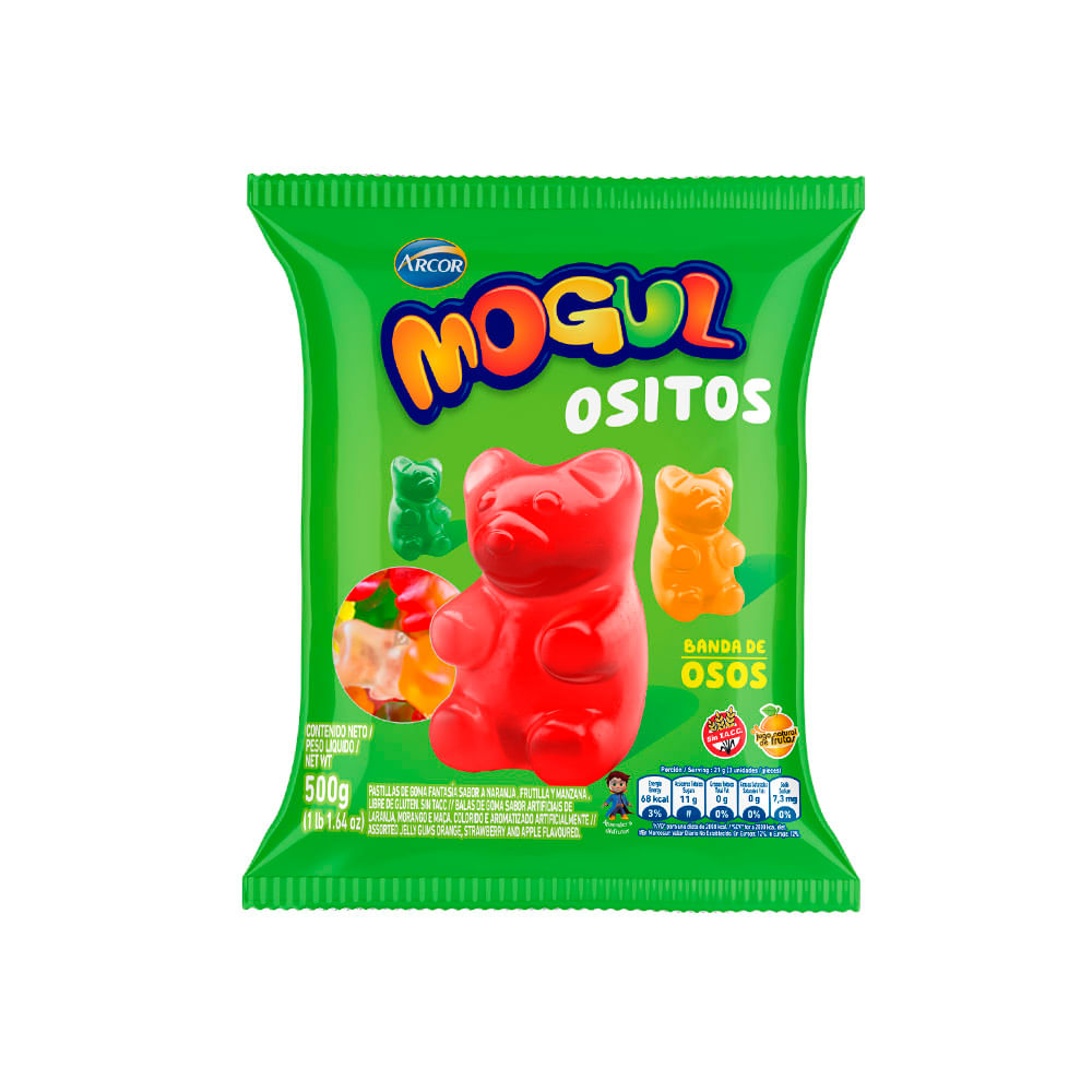 CAR.GOMA MOGUL EXTREME OSITOS X 500GR